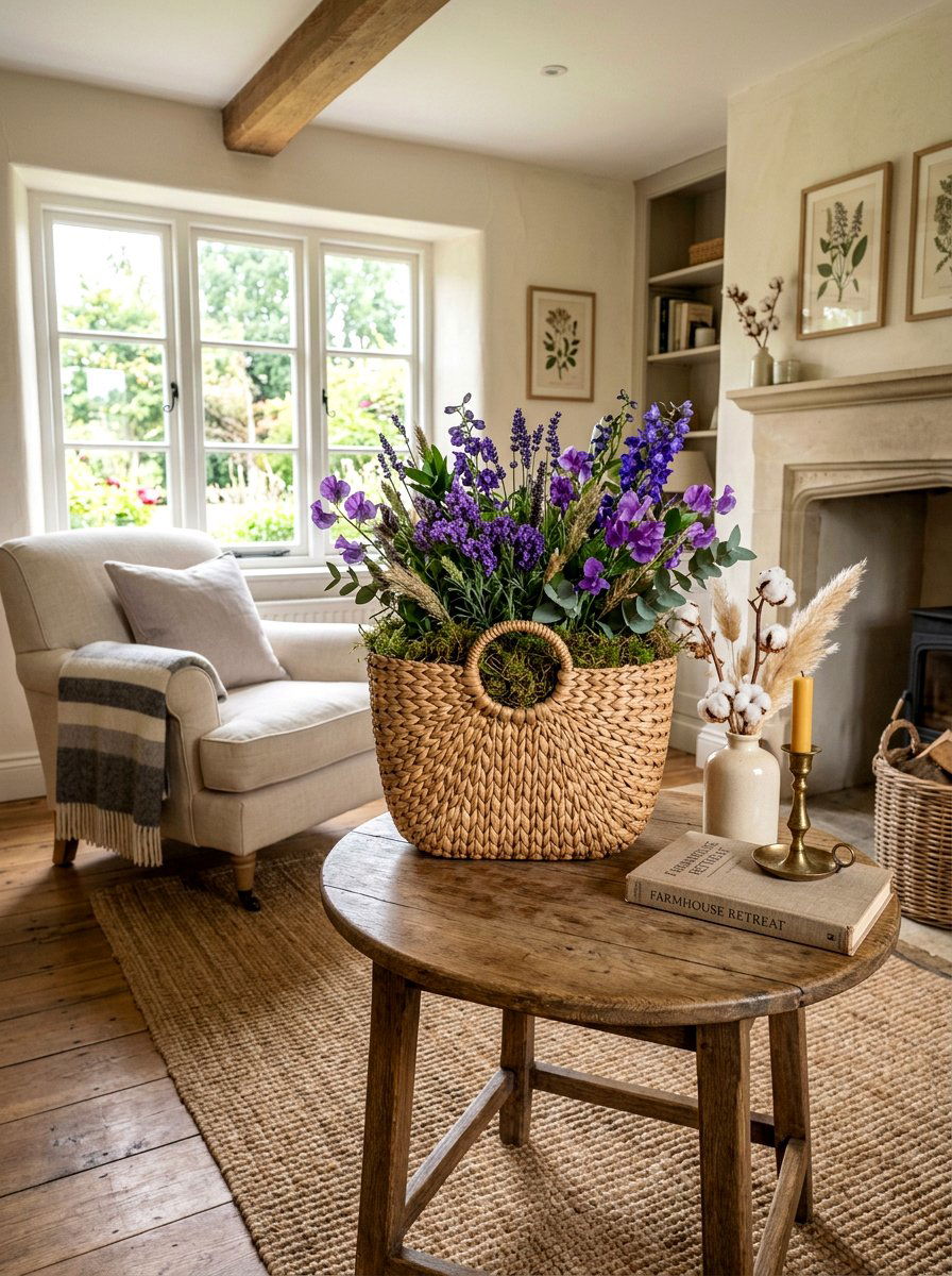 Wicker Hyacinth Basket - 25 Spring Hyacinth Basket Decor Ideas