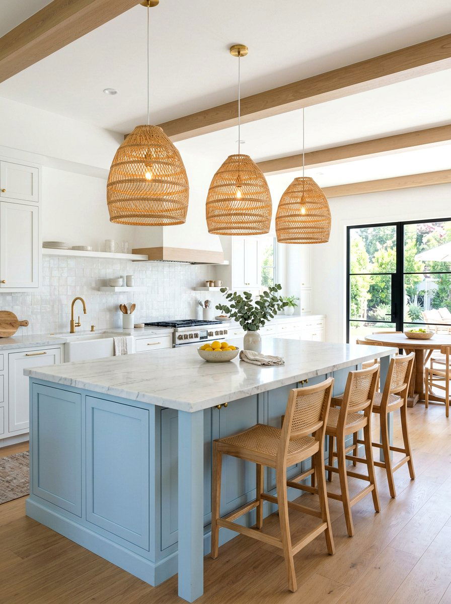 Wicker Pendant Light - 25 Spring Woven Decor Ideas
