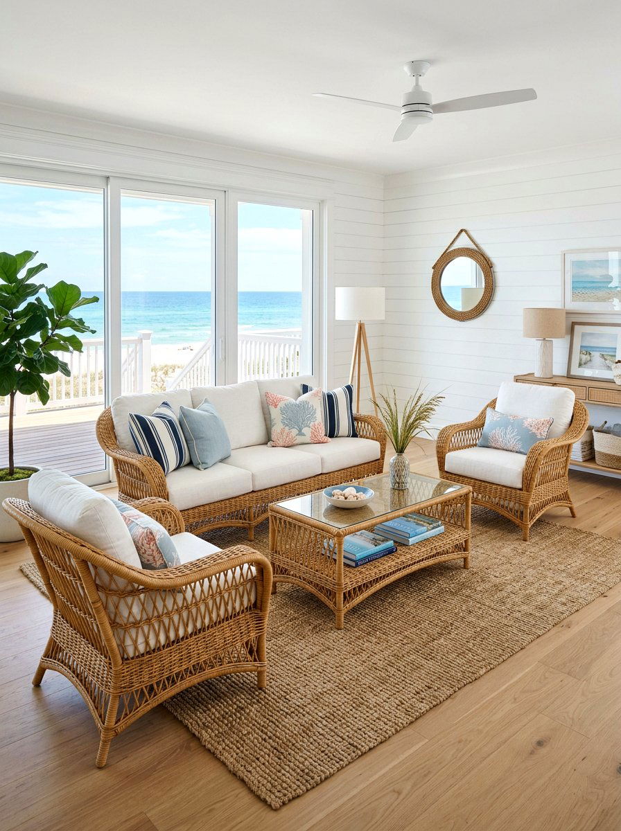 Wicker lounge set - 25 Spring Gazebo Decor Ideas