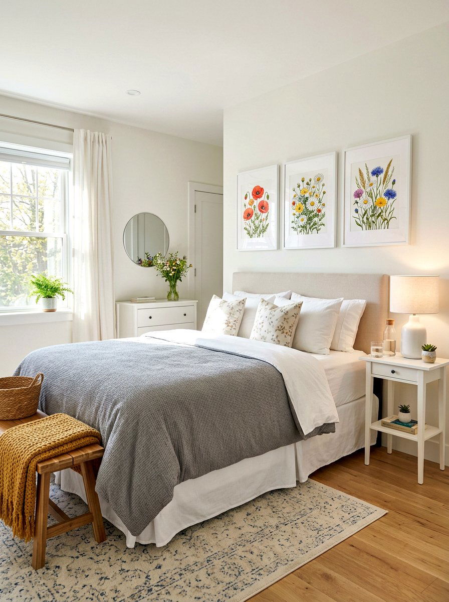 Wildflower Bouquet Art - 25 Spring Framed Art Ideas