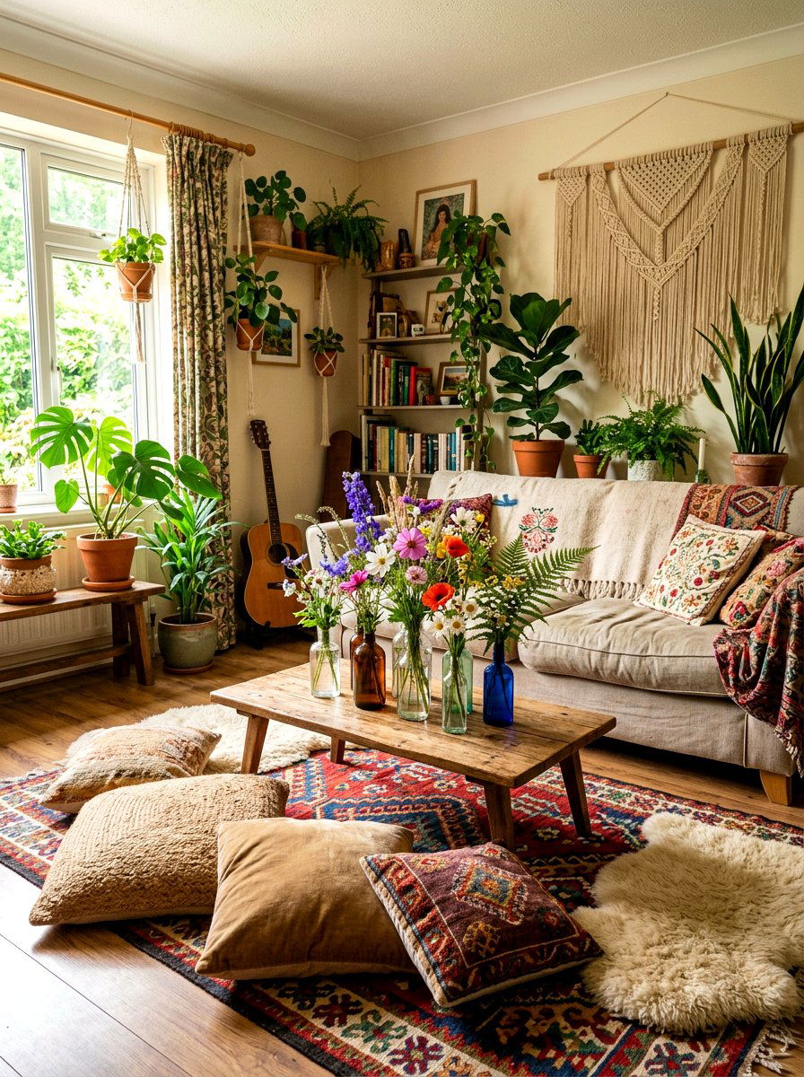 Wildflower Centerpiece - 25 Spring Living Centerpiece Ideas