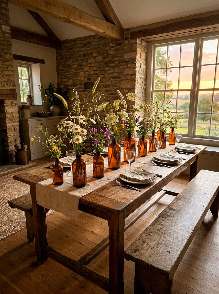 Wildflower Centerpiece - 25 Spring Tea Party Decor Ideas