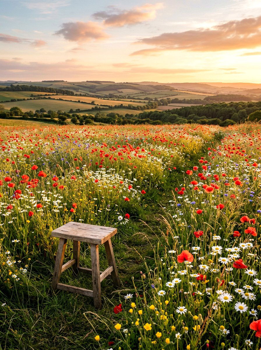Wildflower Field Backdrop - 25 Spring Photo Prop Ideas