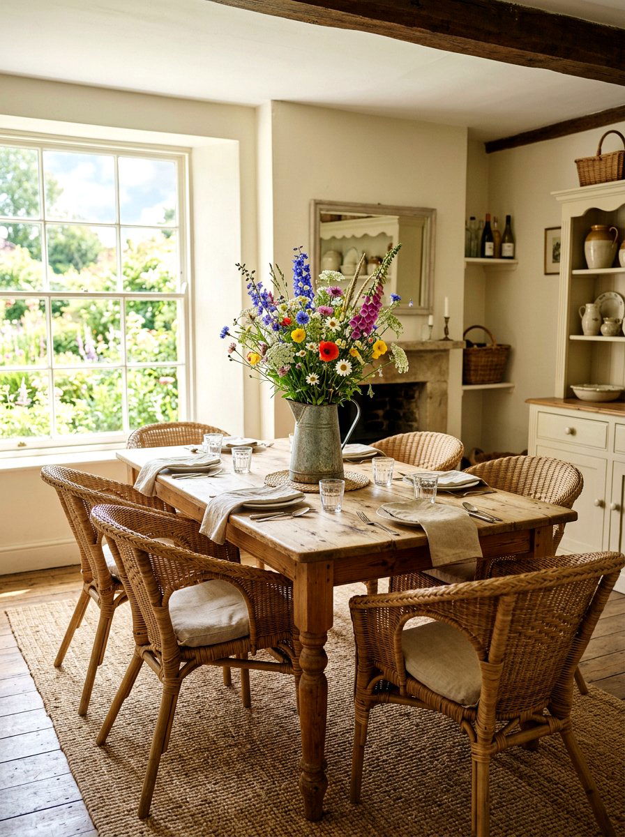 Wildflower Floral Arrangement - 25 Spring Table Centerpiece Ideas