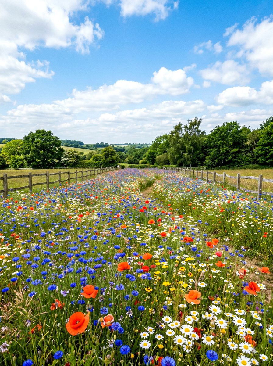 Wildflower Garden Bed - 25 Spring Outdoor Decor Ideas