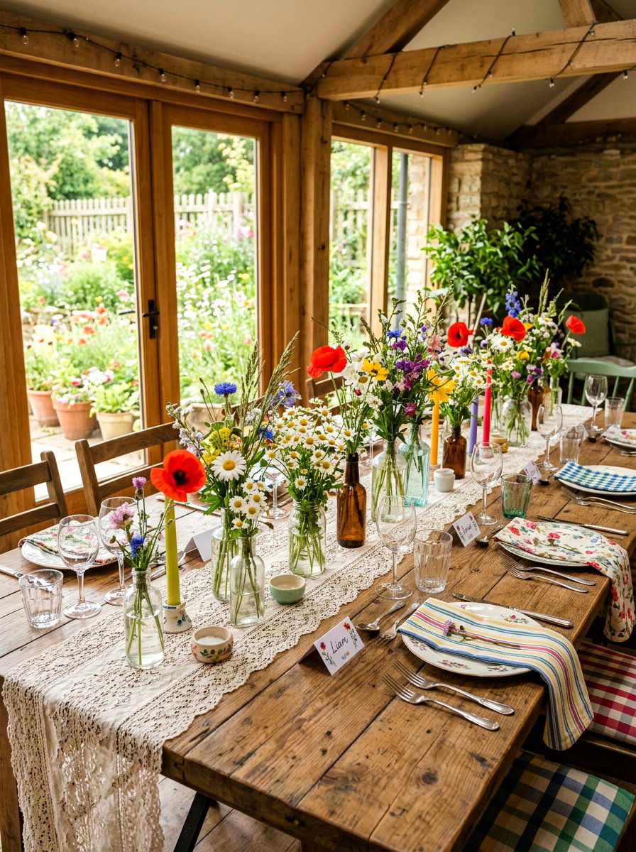 Wildflower Garden Party - 25 Spring Tablescape Ideas