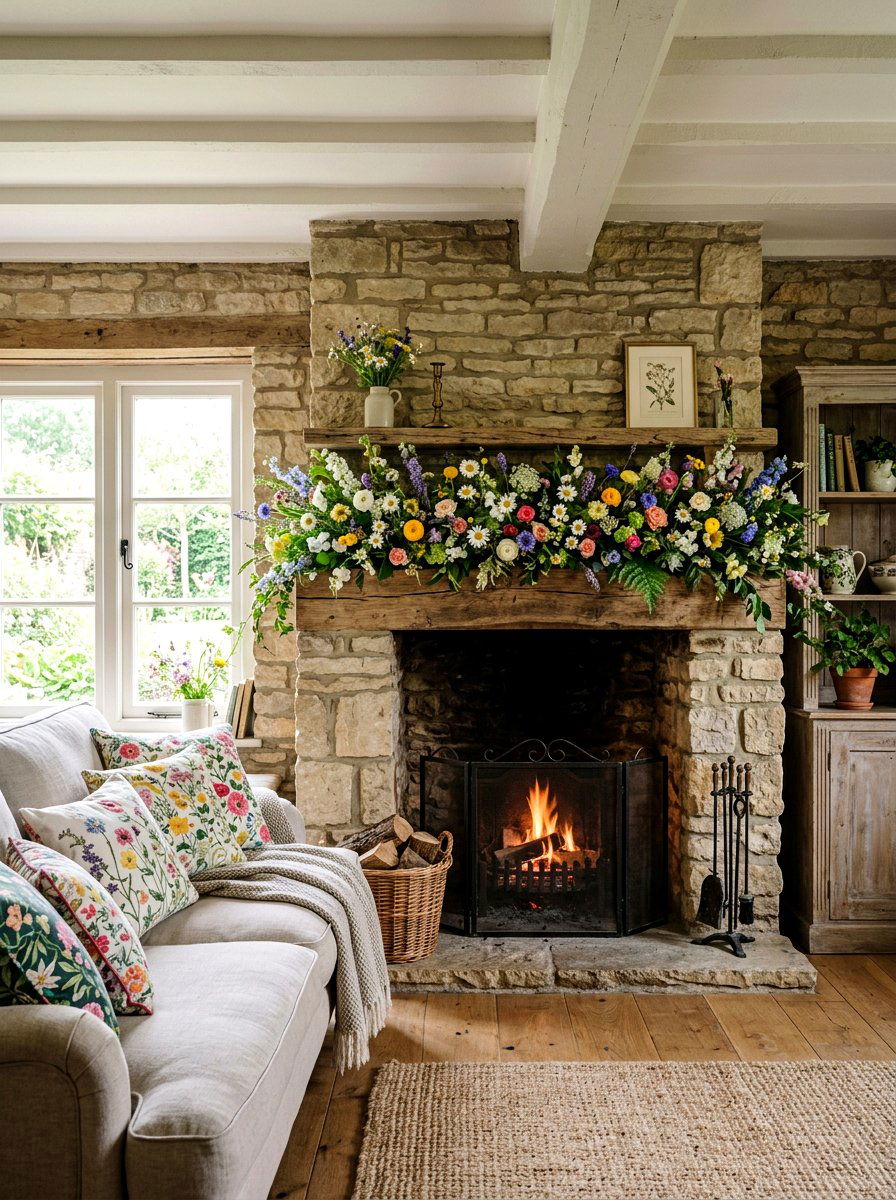 Wildflower Garland - 25 Spring Garland Ideas