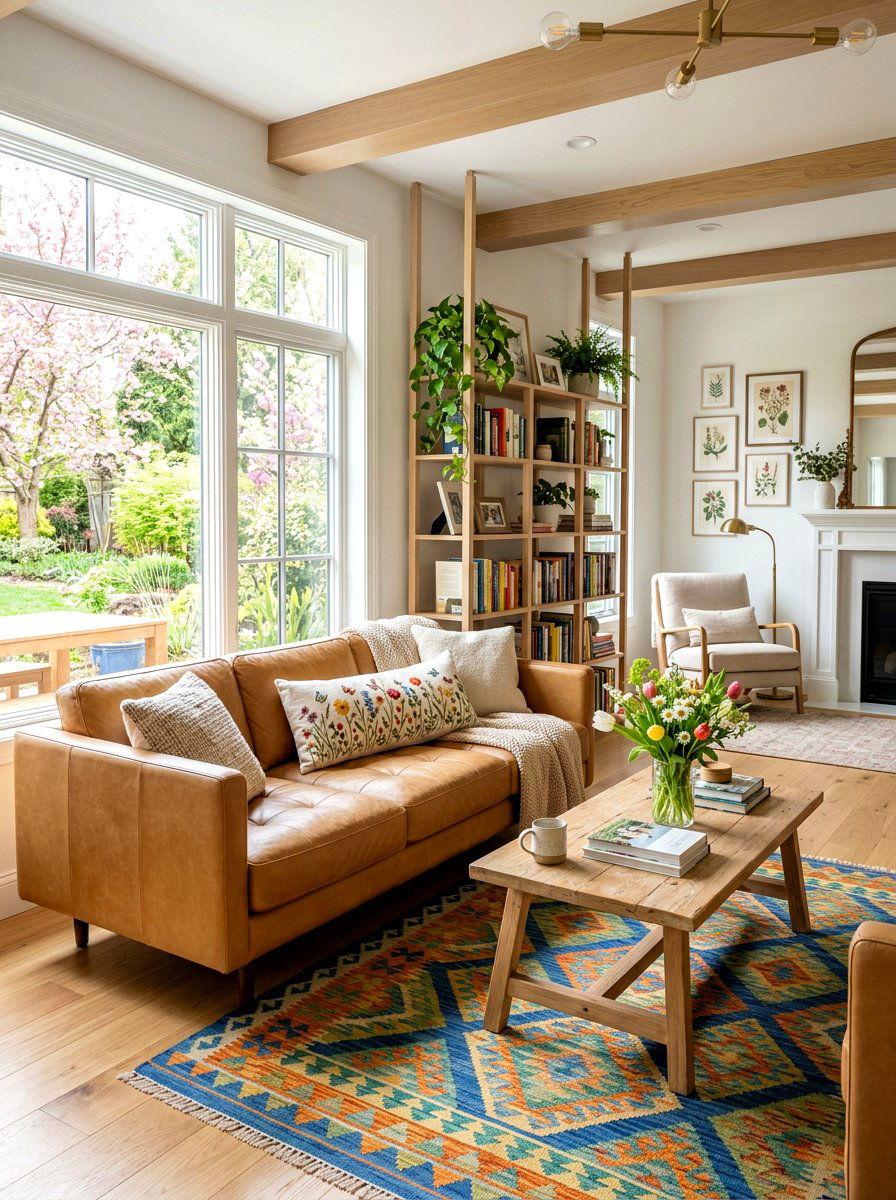 Wildflower Meadow Lumbar Pillow - 25 Spring Lumbar Pillow Ideas