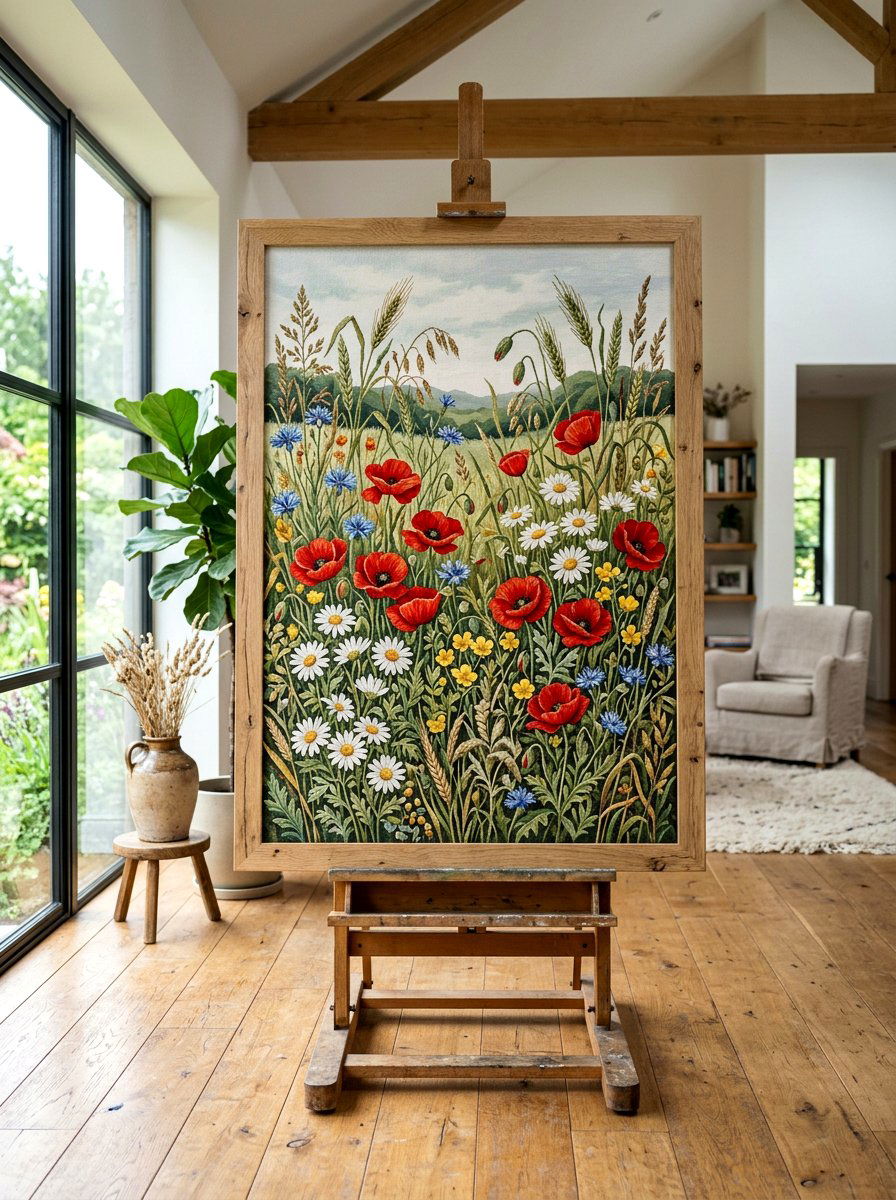 Wildflower Meadow Panel - 25 Spring Backdrop Ideas