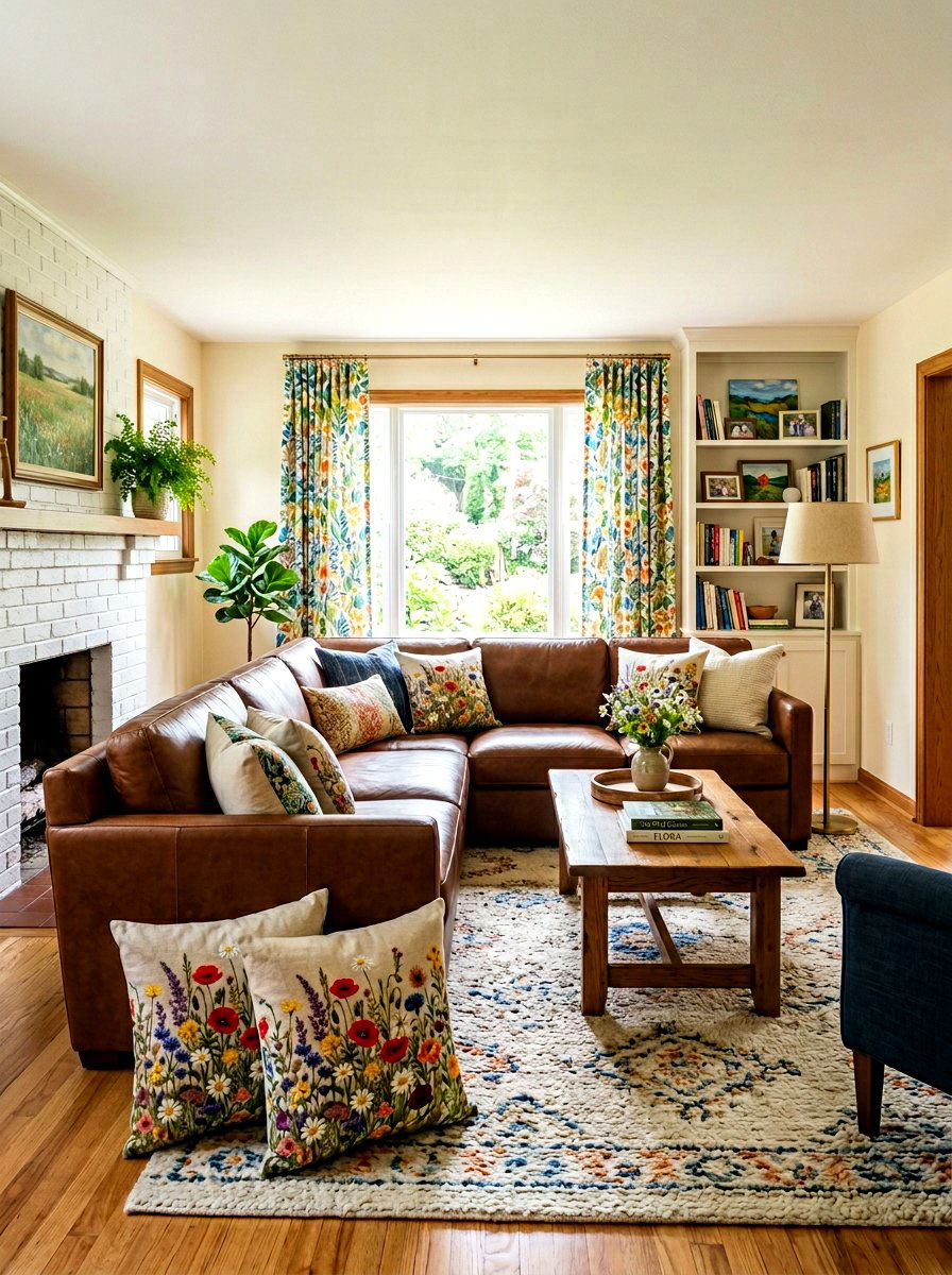 Wildflower Meadow Pillow Cover - 25 Spring Floral Pillow Ideas