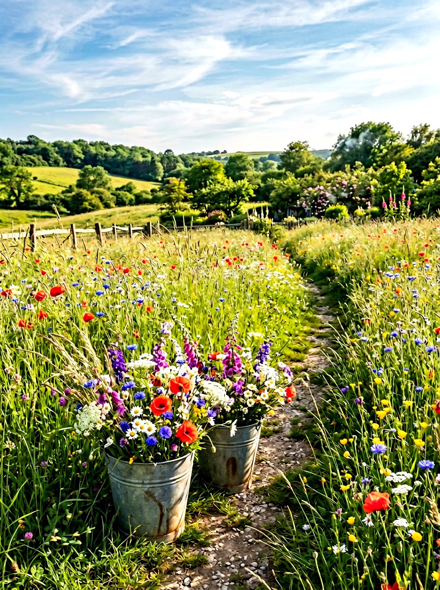 Wildflower Meadow Scene - 25 Spring Photo Booth Ideas