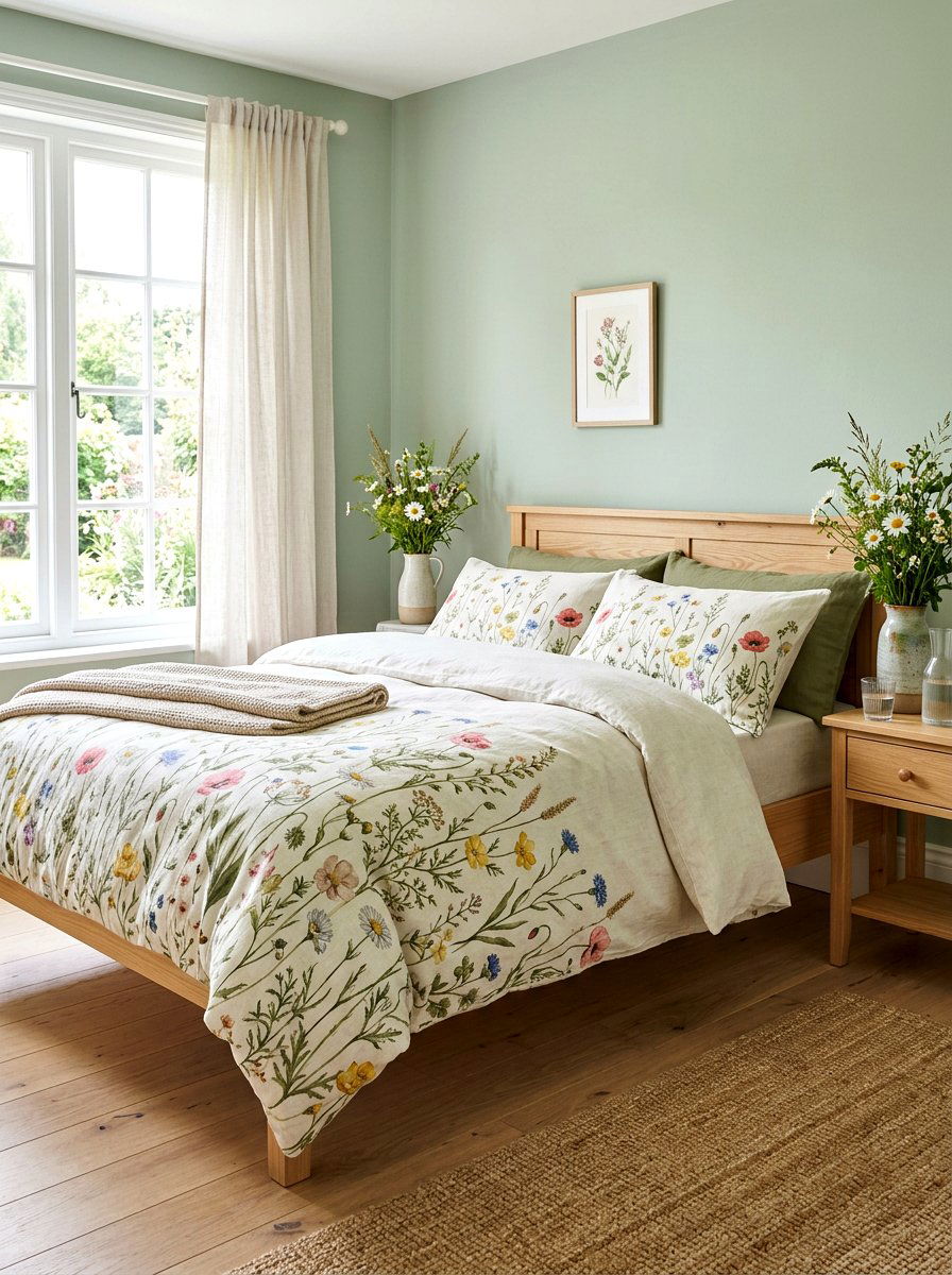 Wildflower Print Linen