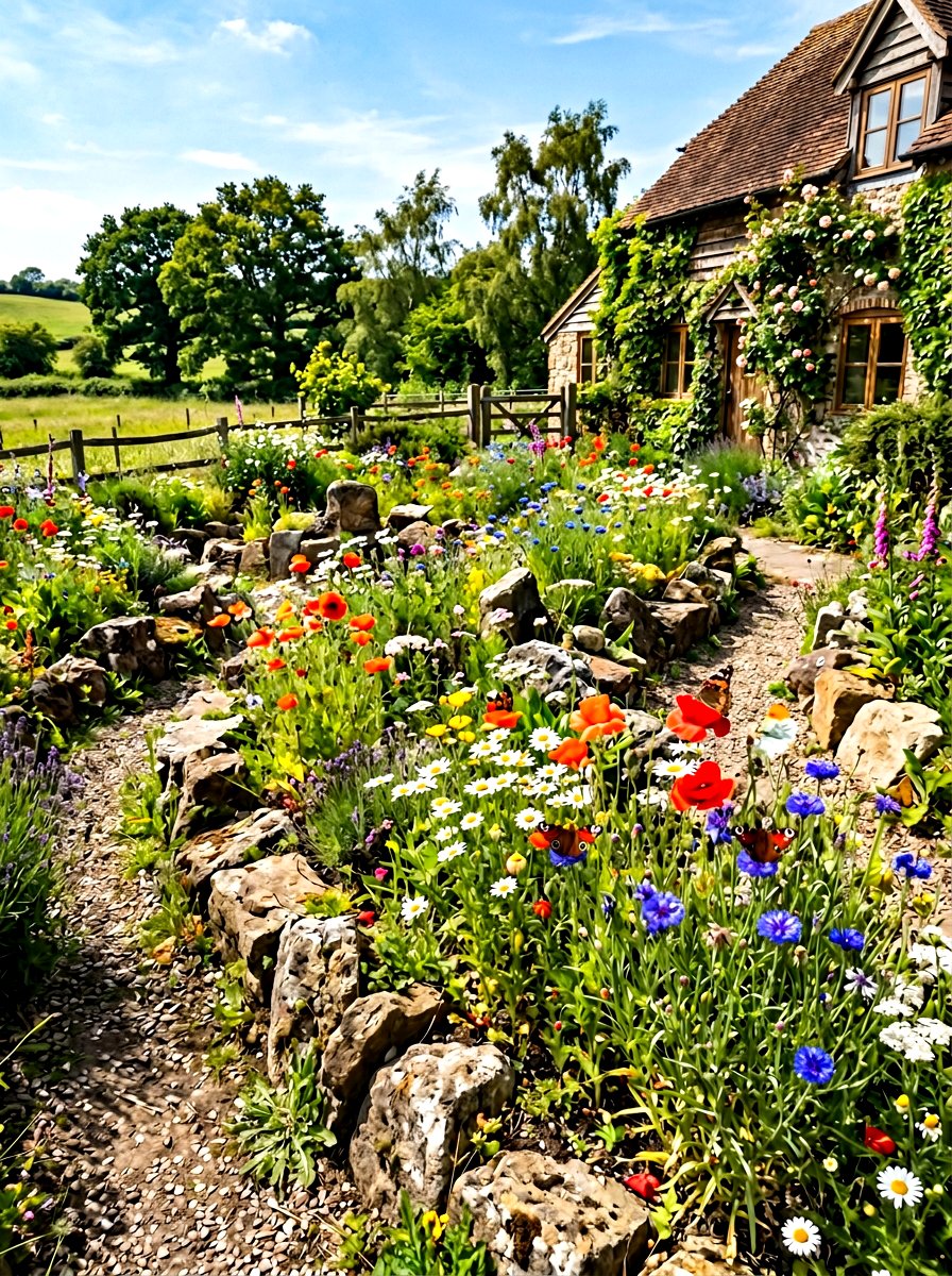Wildflower Rock Garden - 25 Spring Rock Garden Ideas