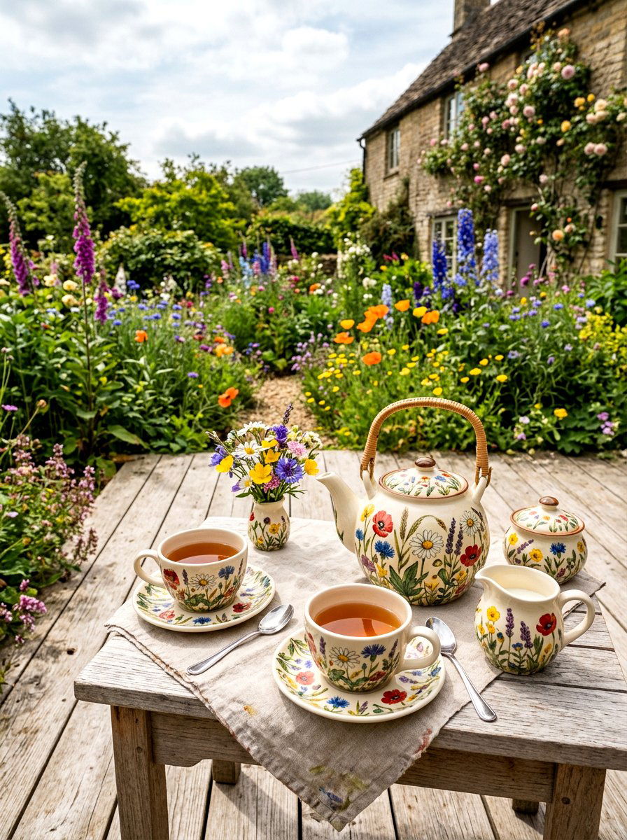 Wildflower Tea Set - 25 Spring Tea Set Ideas