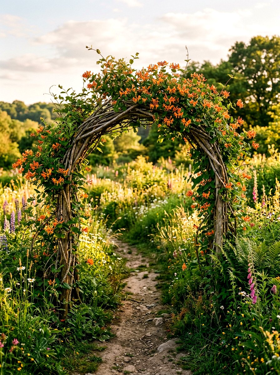 Wildflower Vine Arch - 25 Spring Arbor Decor Ideas
