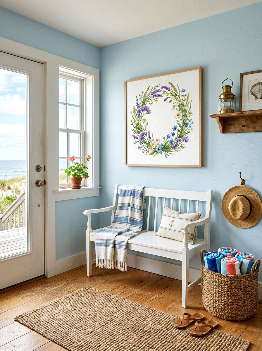 Wildflower Wreath Design - 25 Spring Watercolor Art Ideas