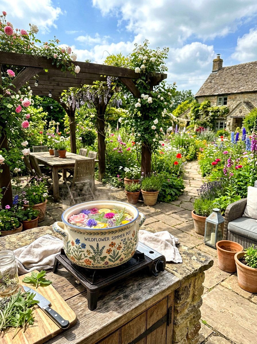 Wildflower garden simmer pot - 25 Spring Simmer Pot Ideas