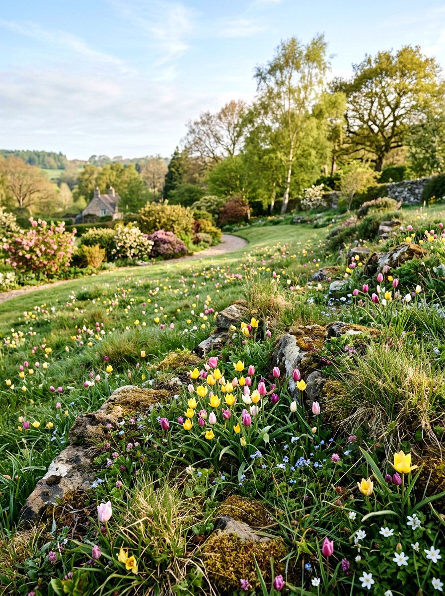 Wildflower tulip planting - 25 Spring Tulip Garden Ideas