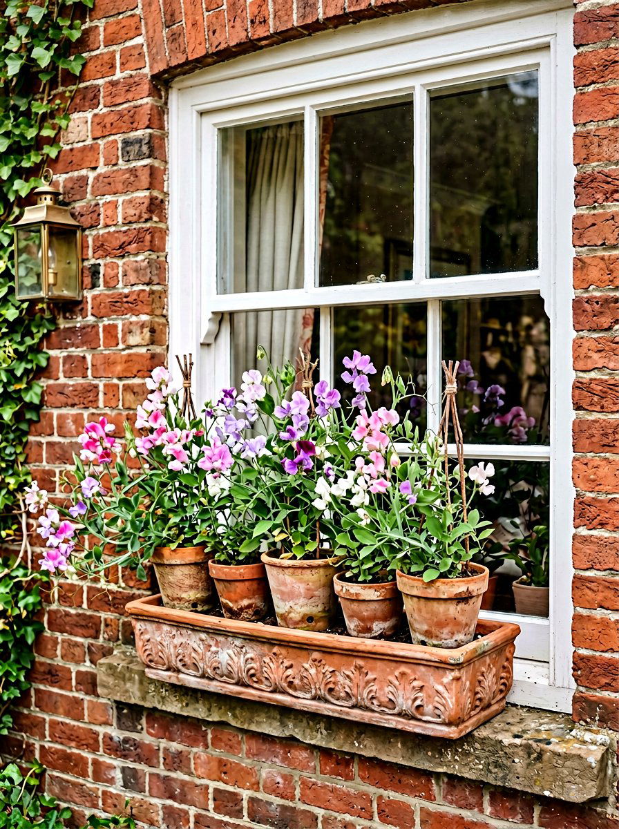 Window Box Clay Pots - 25 Spring Clay Pot Flower Ideas