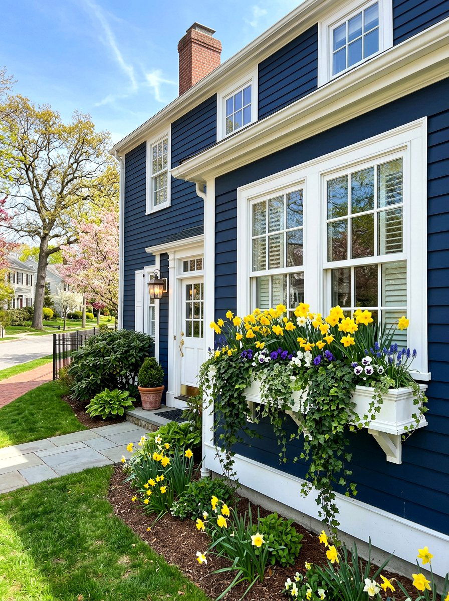 Window Box Display - 25 Spring Daffodil Garden Ideas