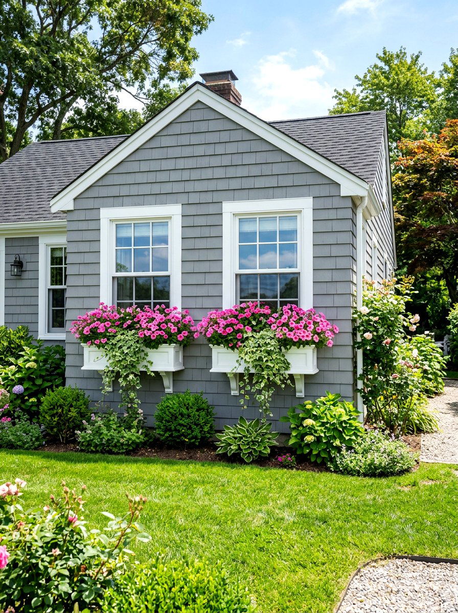 Window Box Flowers - 25 Spring Yard Decor Ideas