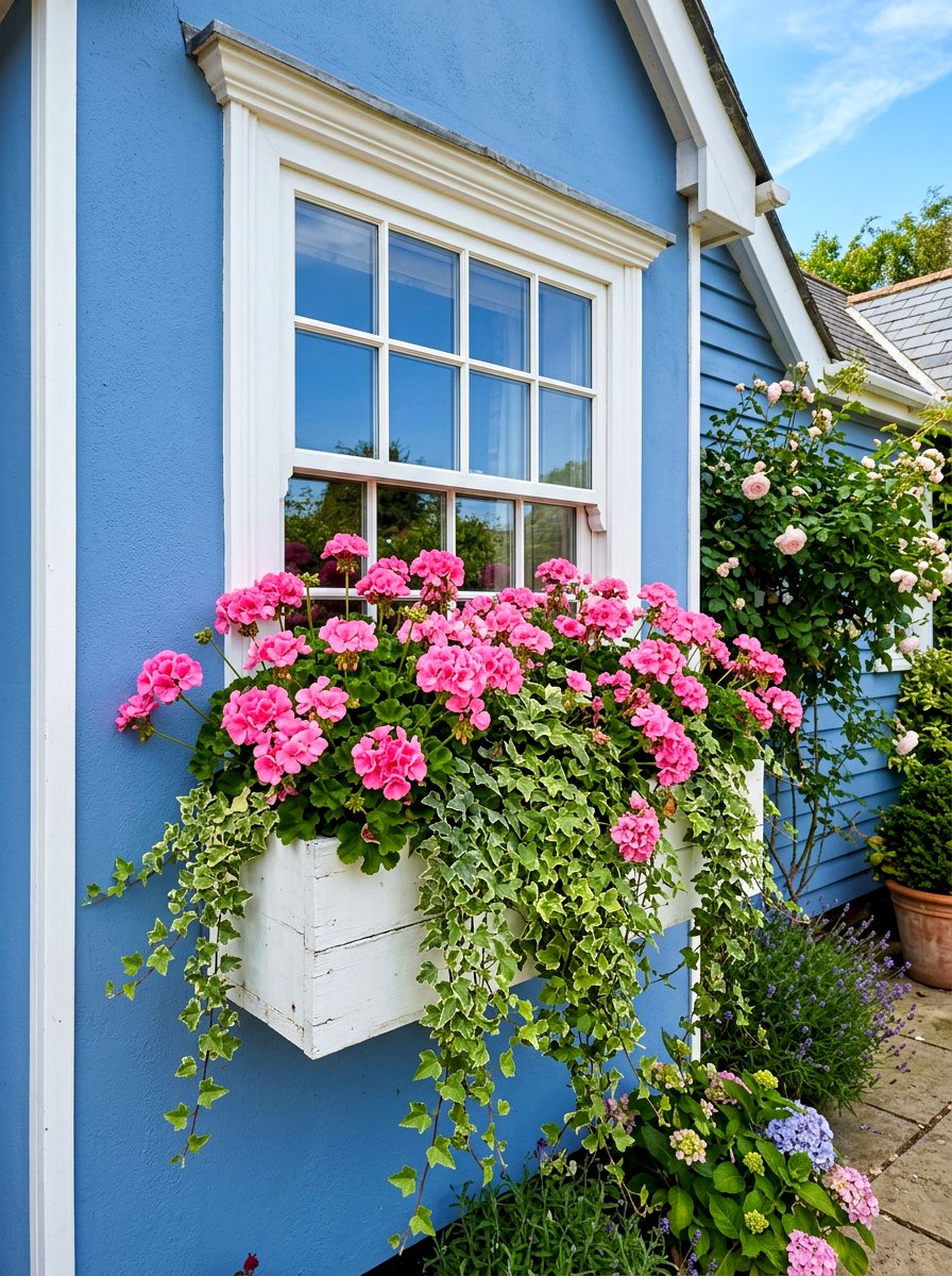 Window Box Garden Display - 25 Spring Flower Bed Ideas