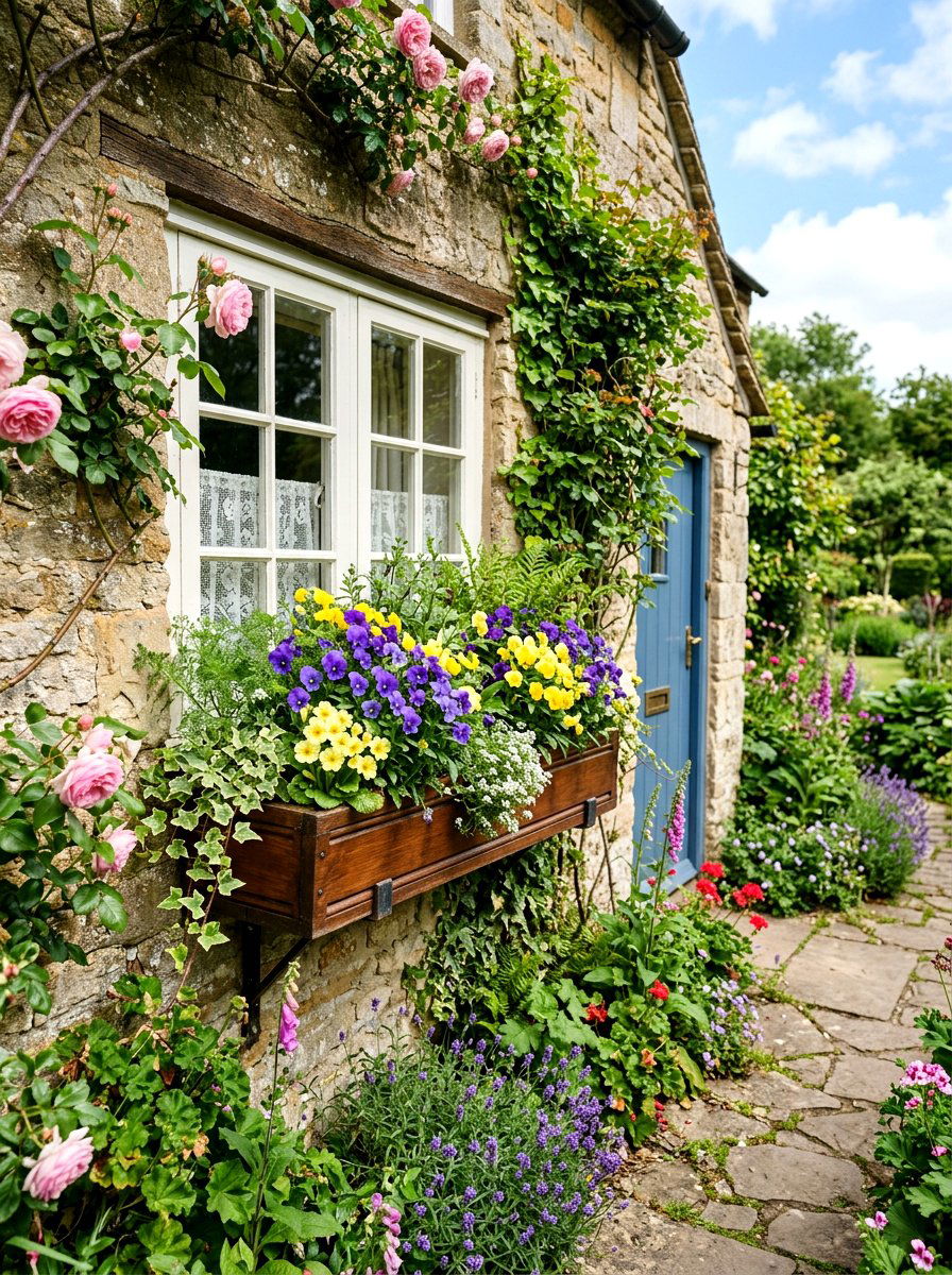 Window Box Planter - 25 Spring Flower Garden Ideas