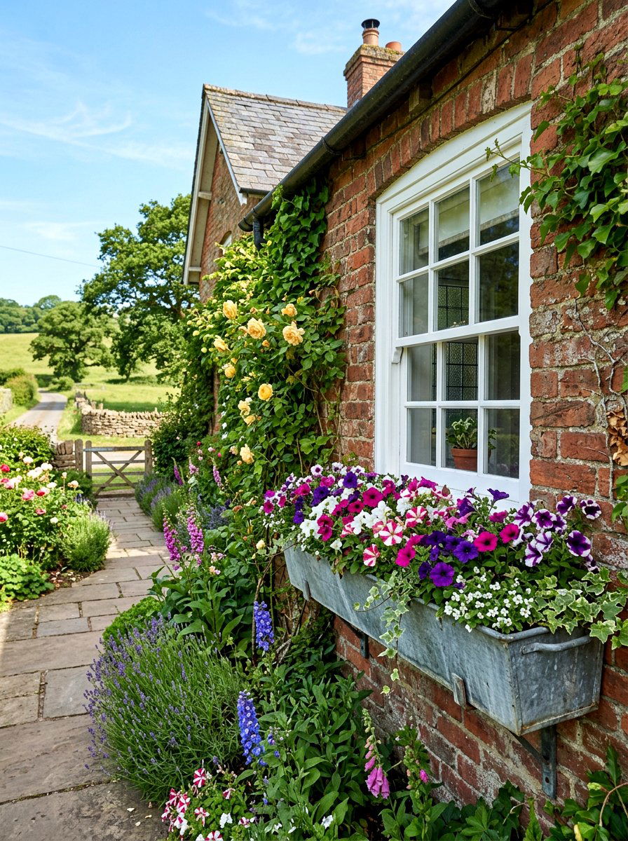 Window Box Planter - 25 Spring Galvanized Tub Decor Ideas