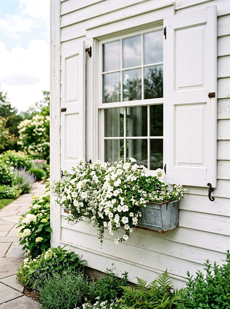 Window Box Planter - 25 Spring Galvanized Tub Planter Ideas