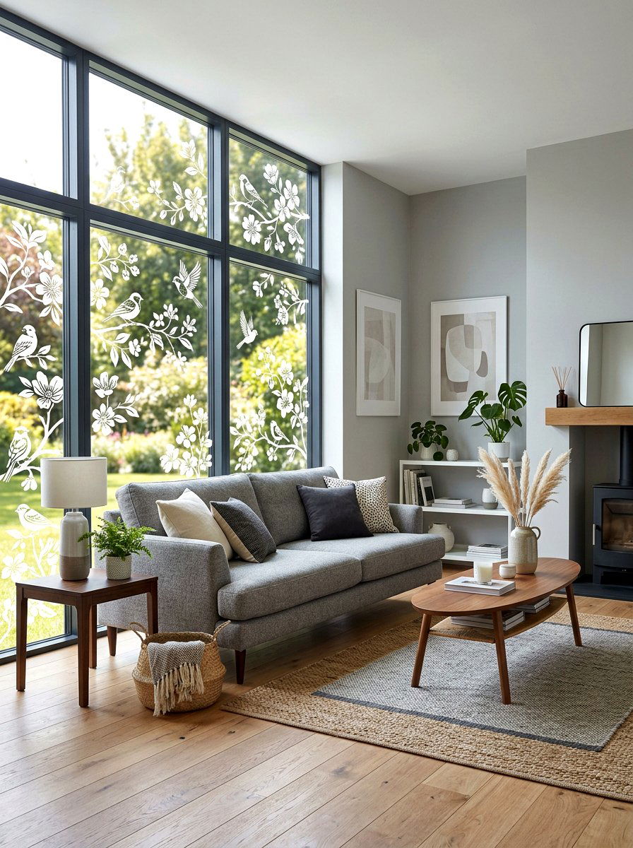 Window Cling Decal - 25 Spring Window Decor Ideas