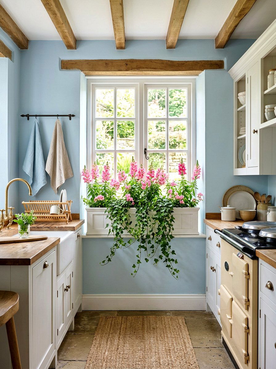 Window Flower Box - 25 Spring Window Decor Ideas