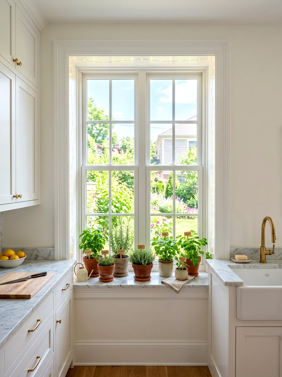 Window Frame Decor Light - 25 Spring Fairy Light Ideas