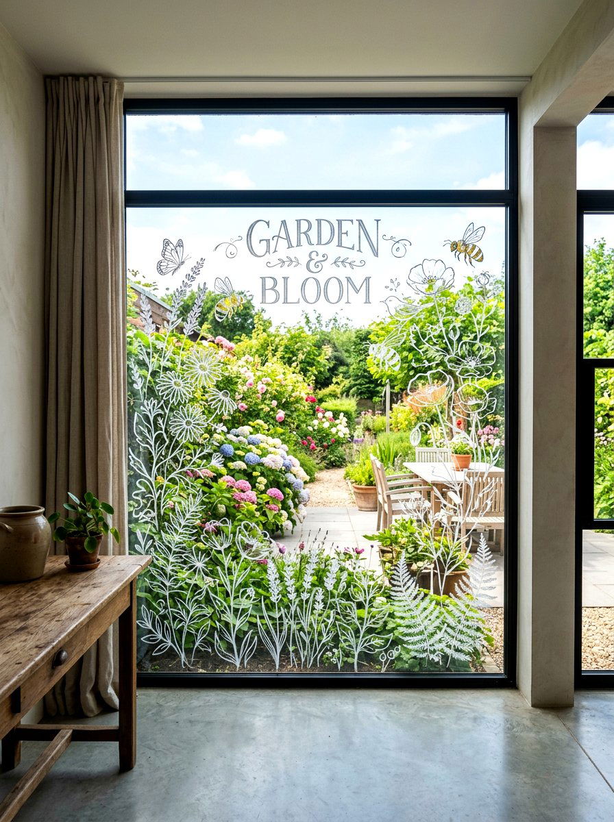 Window Pane Chalkboard - 25 Spring Window Display Ideas