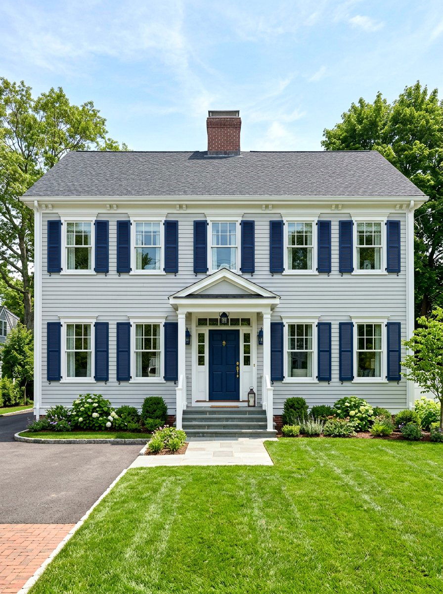 Window Shutter Accent - 25 Front Yard Spring Decor Ideas