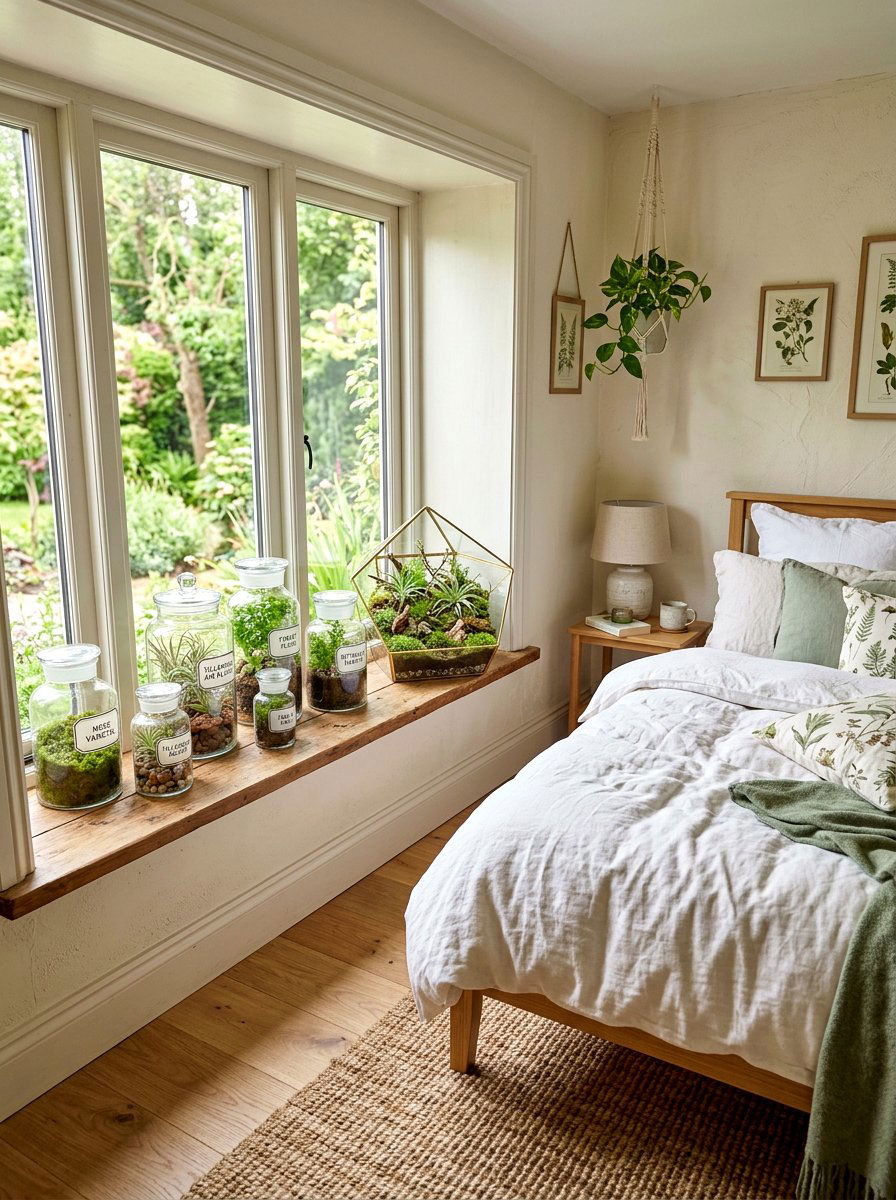 Window Terrarium - 25 Spring Window Decor Ideas