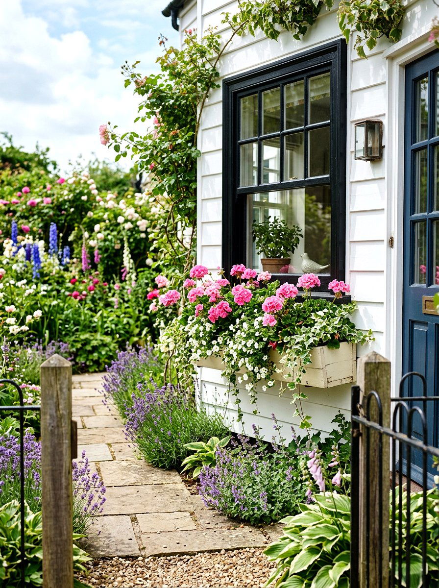 Window box planter - 25 Outdoor Spring Decor Ideas for Front Porch