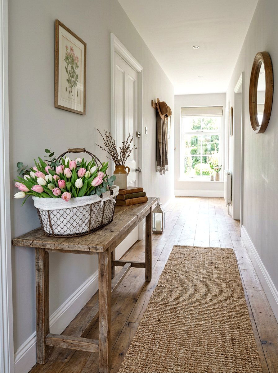 Wire Basket Fresh Tulips - 25 Spring Wire Basket Decor Ideas