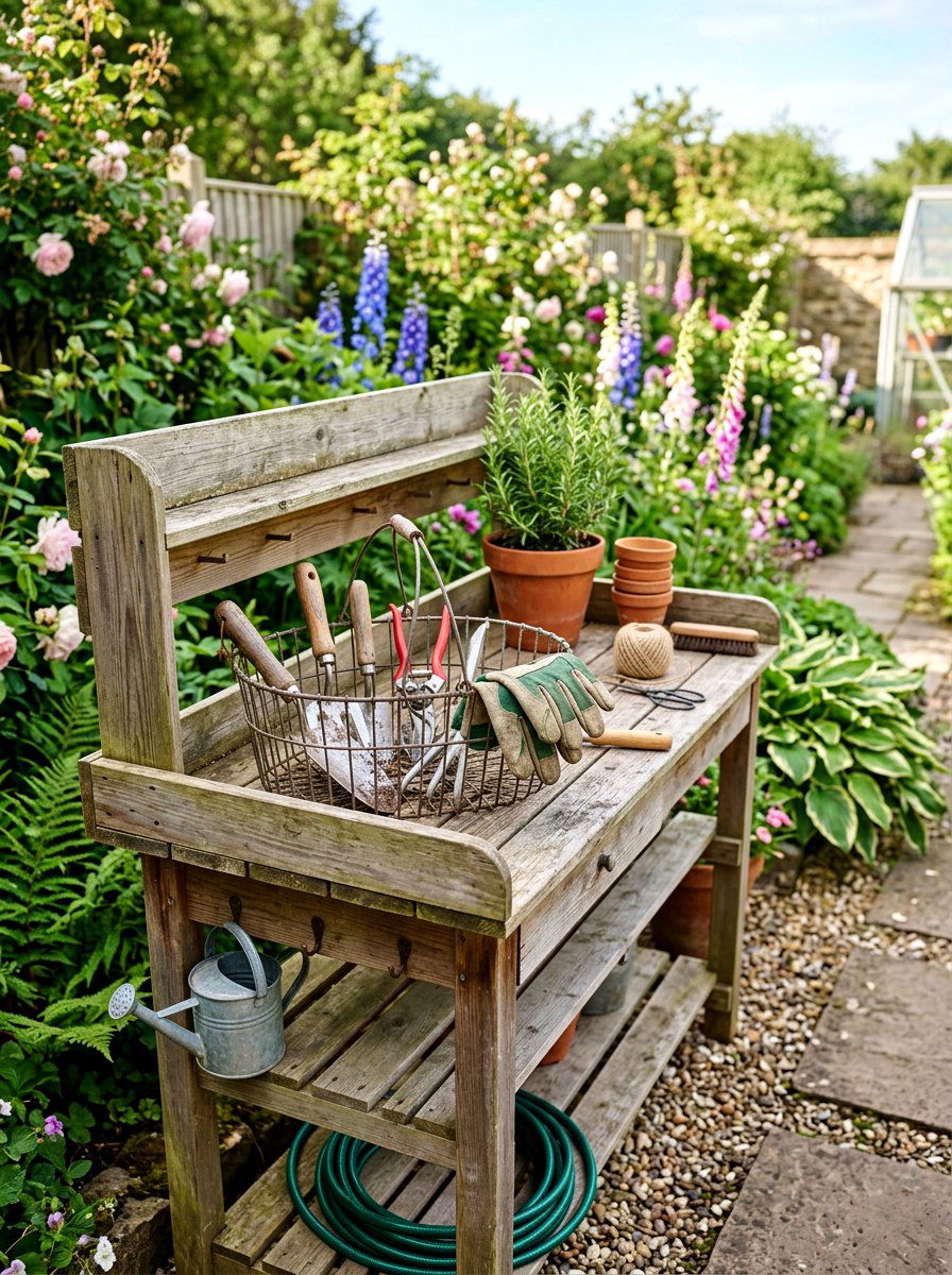 Wire Basket Garden Tools - 25 Spring Wire Basket Decor Ideas