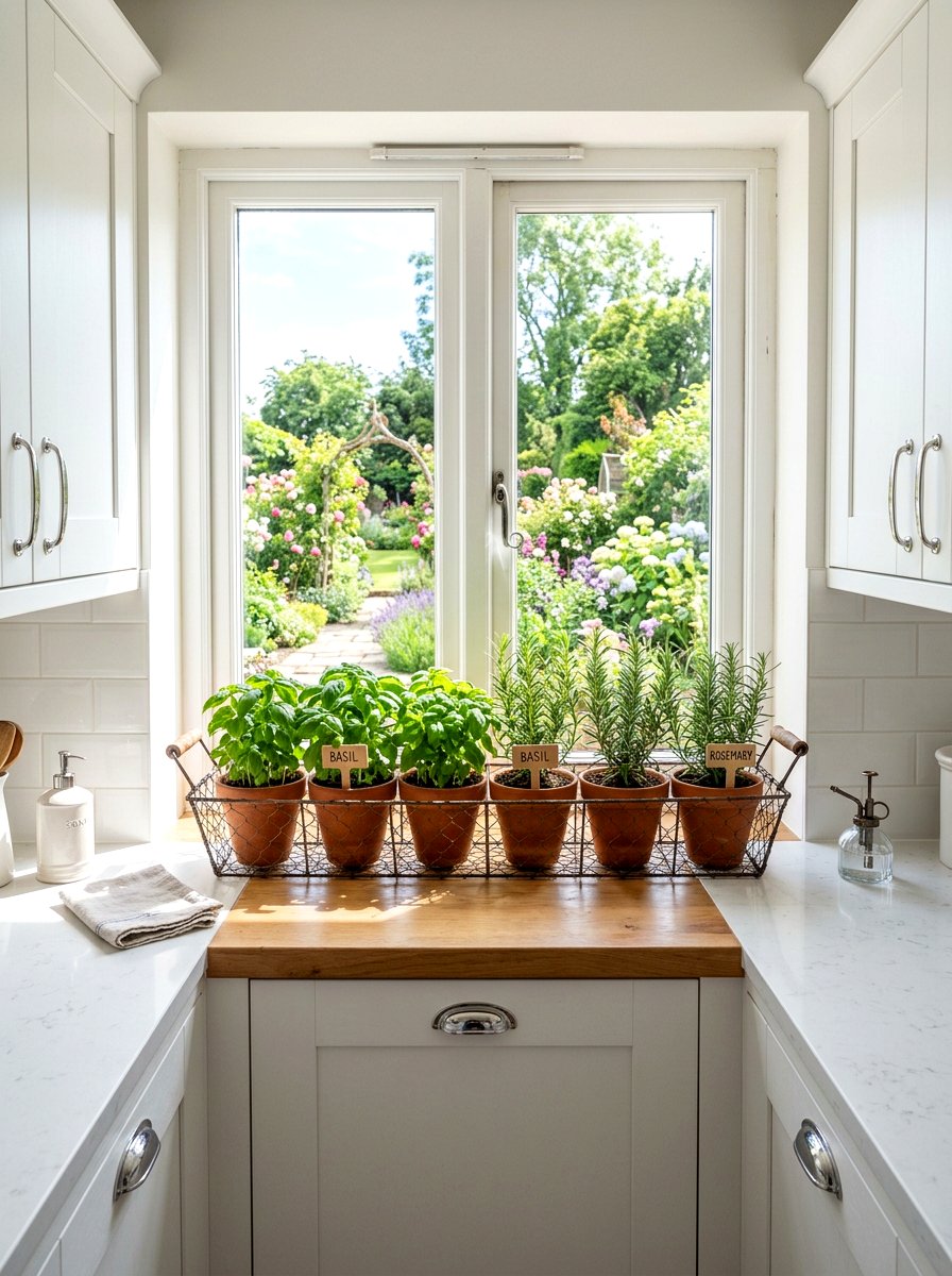 Wire Basket Indoor Herb Garden - 25 Spring Wire Basket Decor Ideas