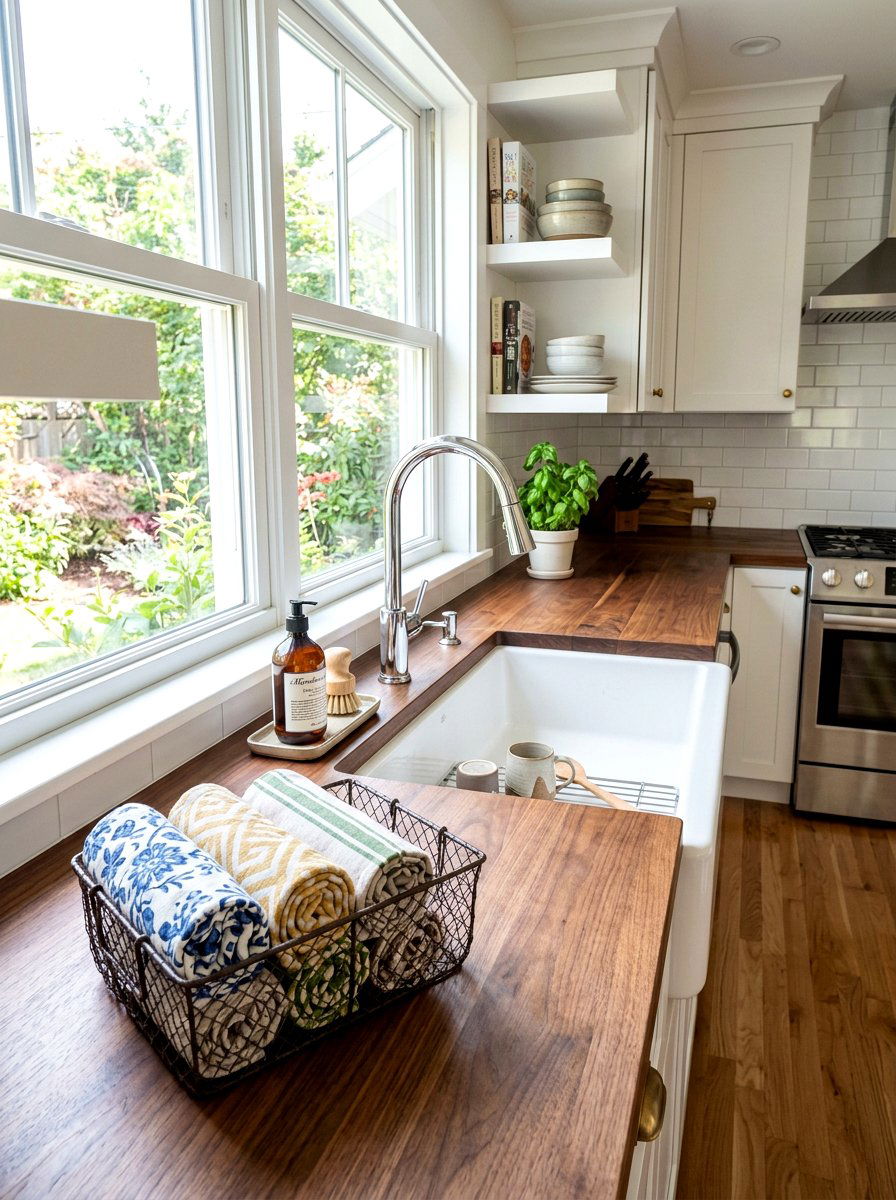 Wire Basket Kitchen Hand Towels - 25 Spring Wire Basket Decor Ideas