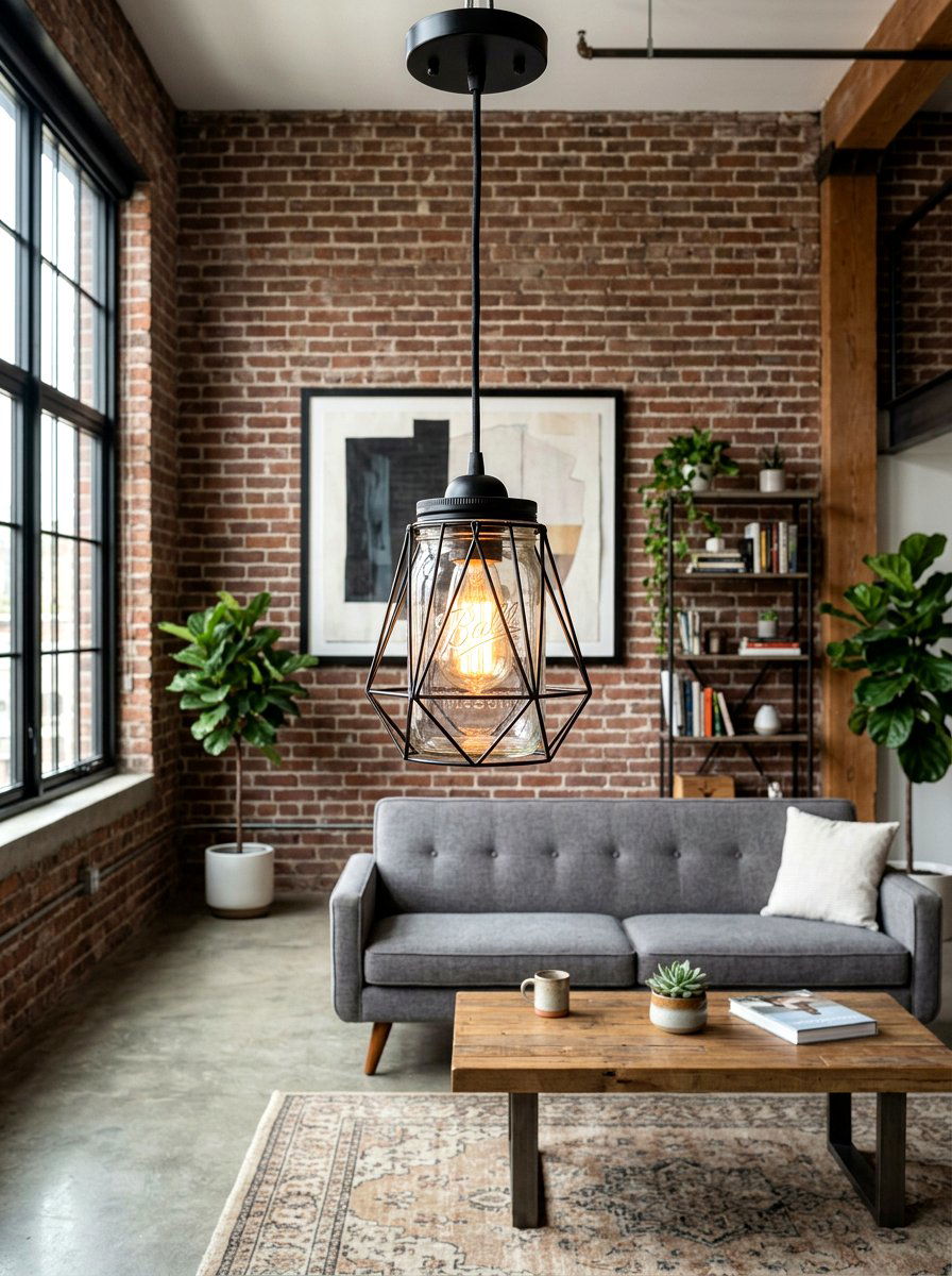 Wire Mason Jar Light - 25 Spring Mason Jar Lantern Ideas