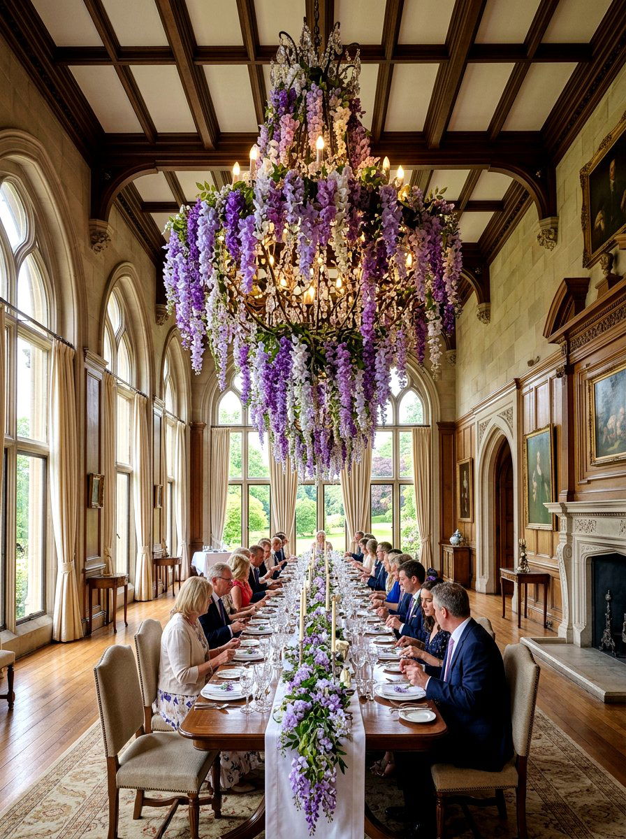 Wisteria Chandelier - 25 Spring Chandelier Decor Ideas