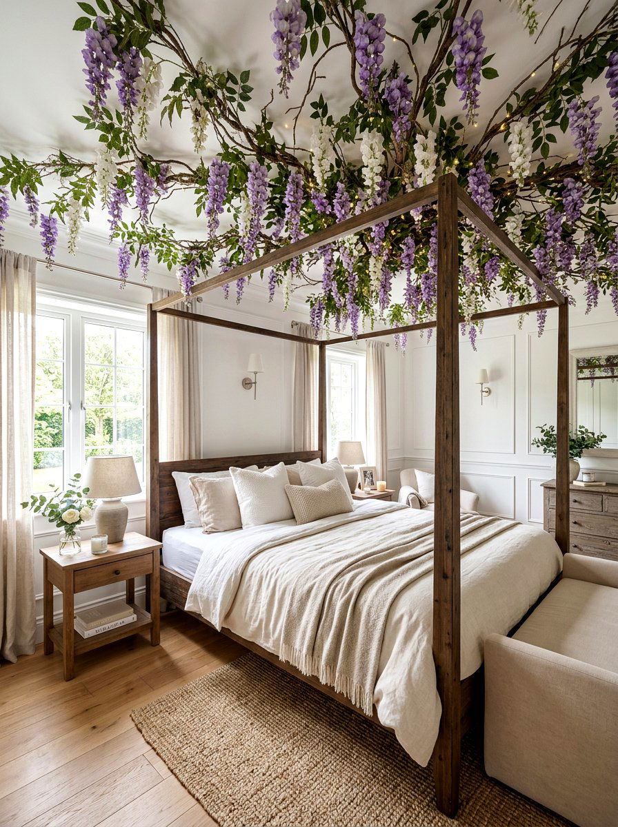 Wisteria Indoor Bedroom - 25 Spring Wisteria Ideas