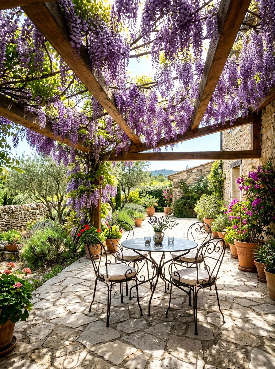 Wisteria Patio Roof - 25 Spring Wisteria Ideas