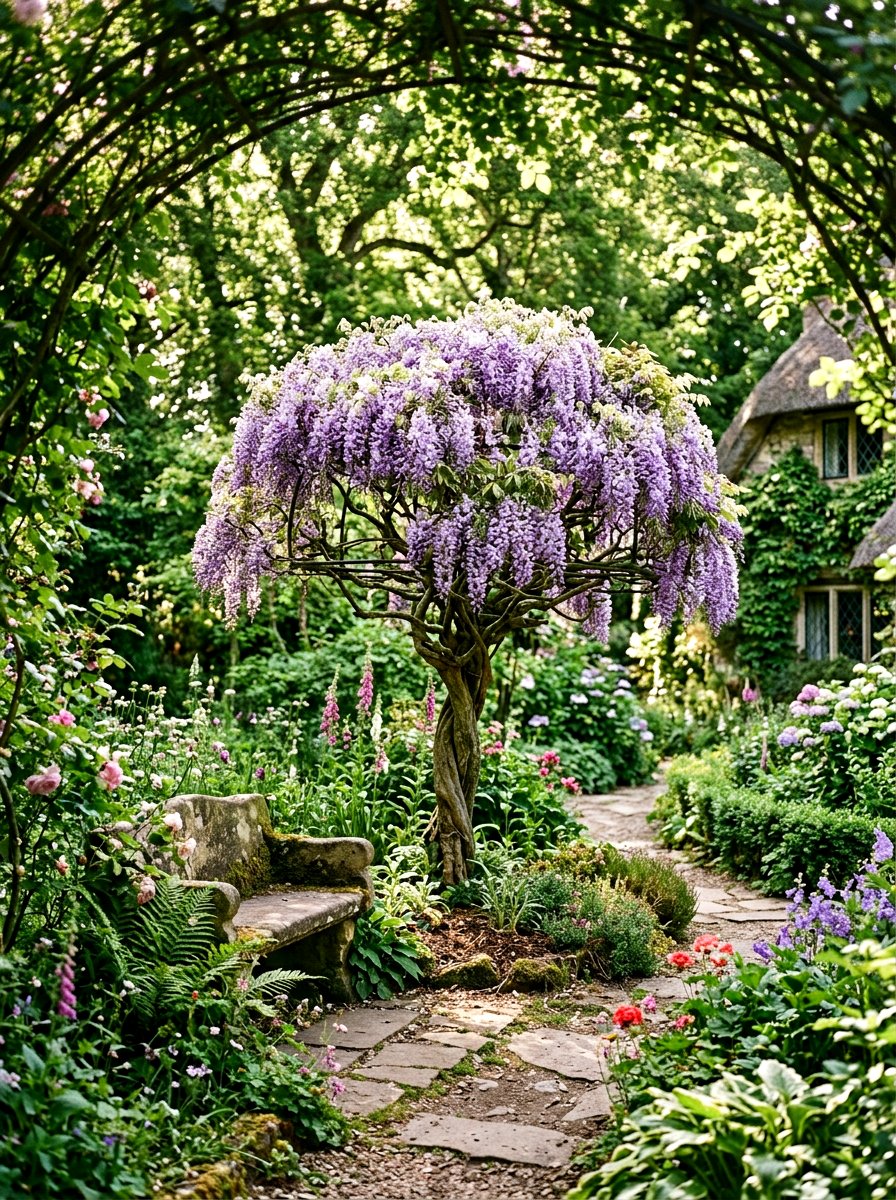 Wisteria Topiary Tree - 25 Spring Topiary Ideas