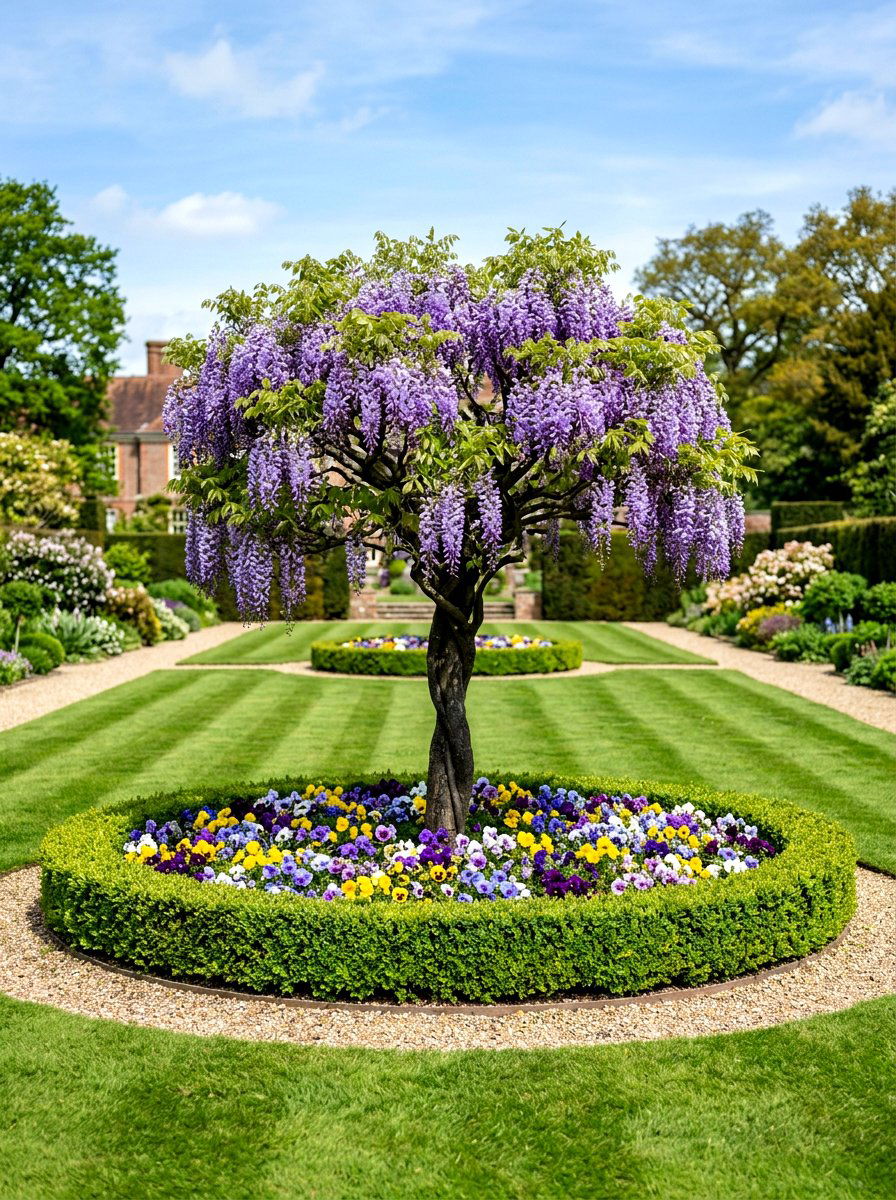 Wisteria Tree Form - 25 Spring Wisteria Ideas