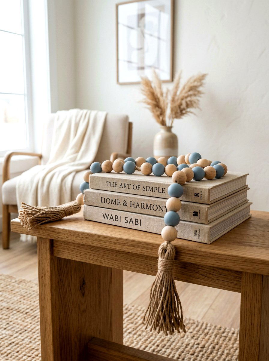 Wood Bead Garland - 25 Spring Wood Craft Ideas