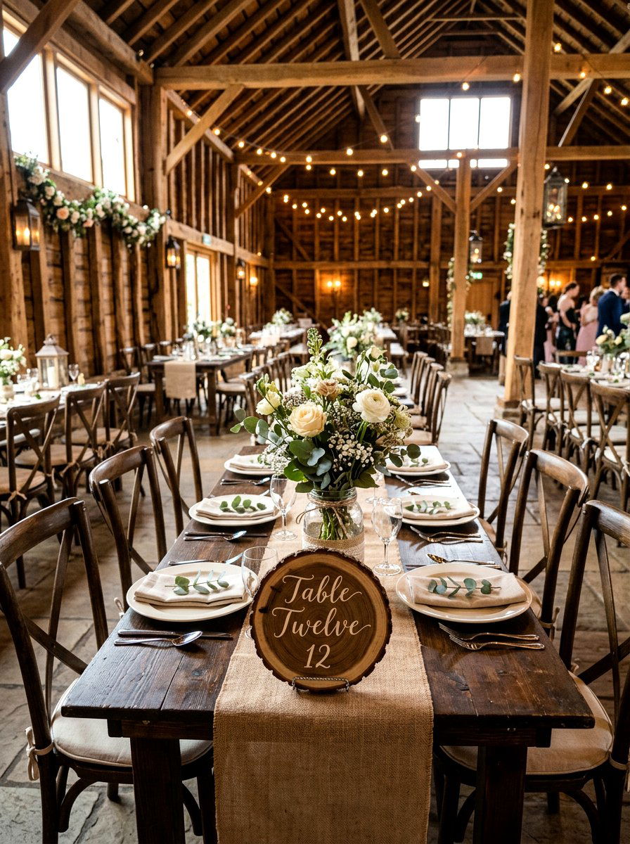 Wood Slice Table Number - 25 Spring Table Number Ideas