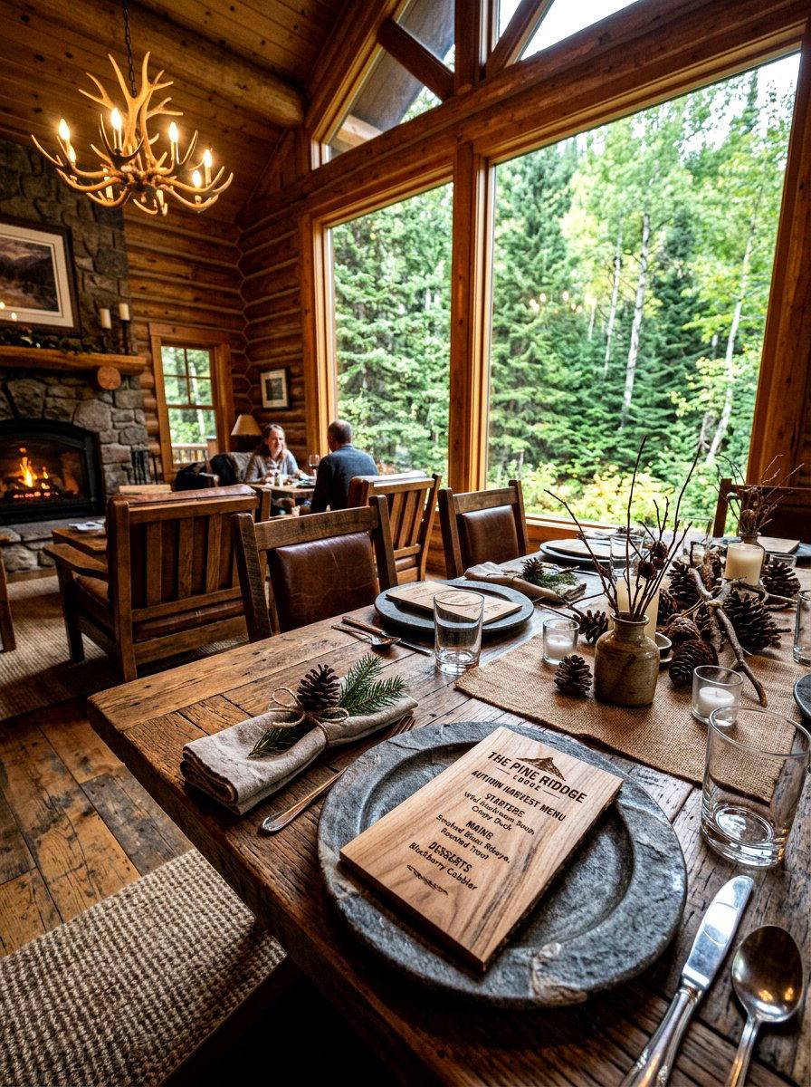 Wood Veneer Menu - 25 Spring Menu Card Ideas