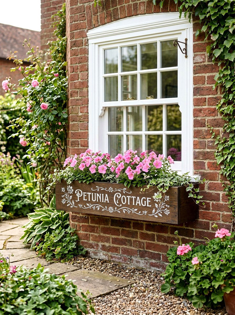 Wood Window Box Stencil - 25 Spring Stencil Decor Ideas